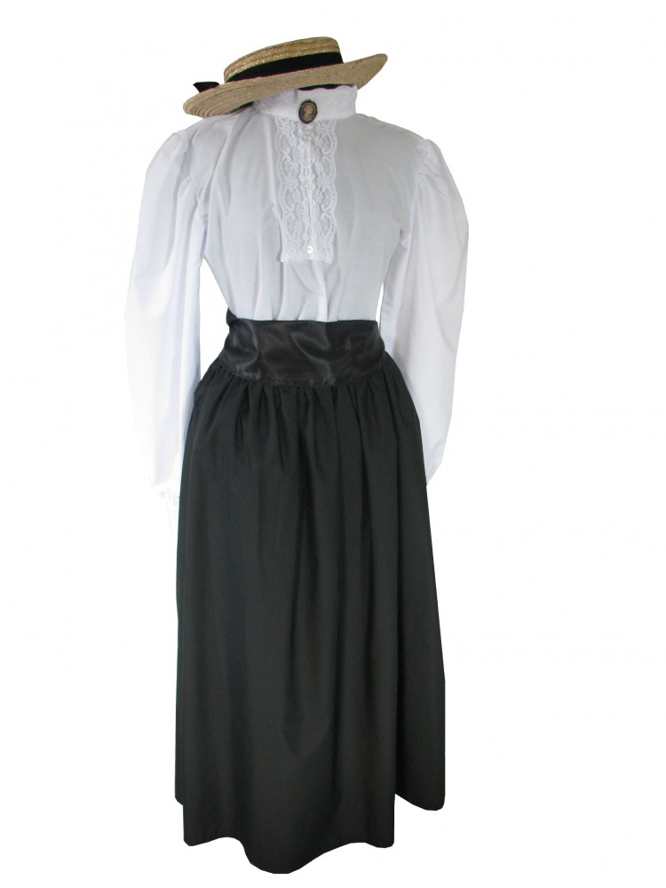 Ladies Victorian School Mistress Day Costume Edwardian Suffragette Costume Size 14 - 16 Image